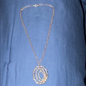 Gold-Tone Triple Oval Pendant Necklace - Women Jewelry